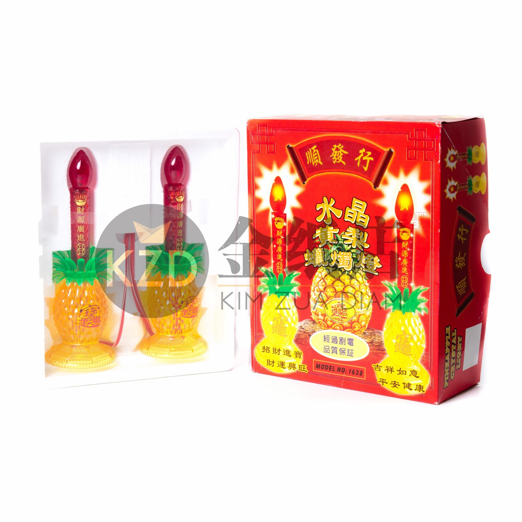 水晶黄梨蜡烛灯
