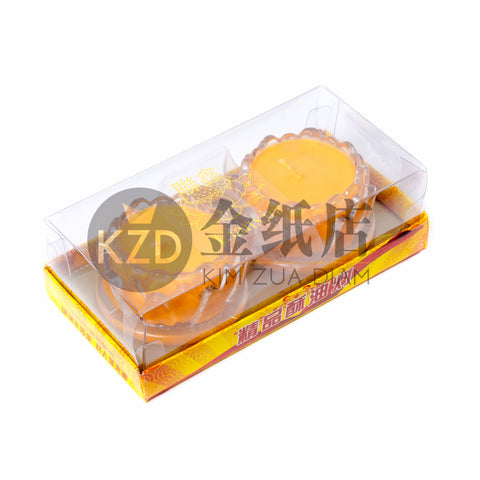 蓮花酥油燈（黄）